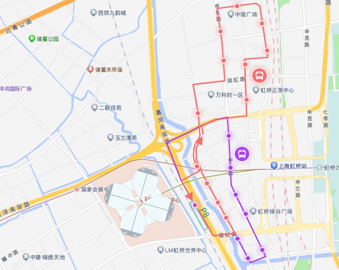 进博会期间出租汽车、酒店穿梭巴士如何往返“四叶草”？附近有哪些停车场？这份交通攻略请查收→(图9)