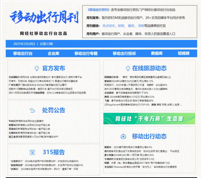 【网经社月报】2月移动出行动态回顾：美团打车量子出行投诉率位居前五(图2)
